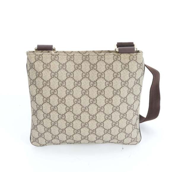 Gucci GG Supreme 201538 Leather Shoulder Bag/Messenger Bag Brown Men's - Picture 2 of 9
